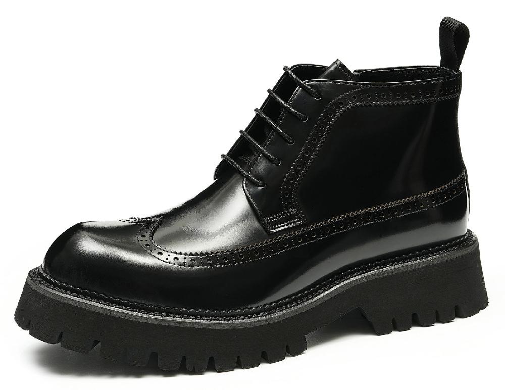 santimon Men's Fashion Brogues Oxfords Boots