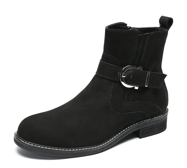 Santimon Men's Fashion Casual Buttons Boots