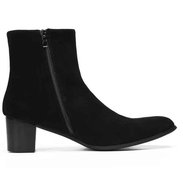 Santimon Men's Fashion Casual Zipper Western Boots