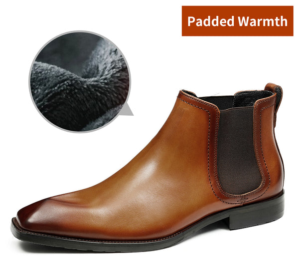 Santimon Men's Fashion Classic Dress Chelsea Boots