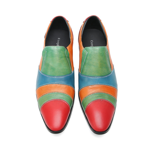 Santimon Men's Fashion Color Western Loafers