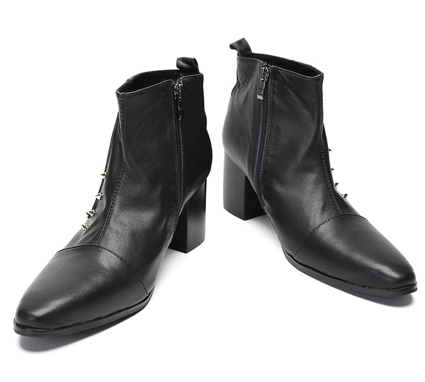 Santimon Men's Fashion D-Buckle Western Boots