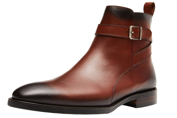 Santimon Men's Fashion Dress Buckle Chelsea Boots