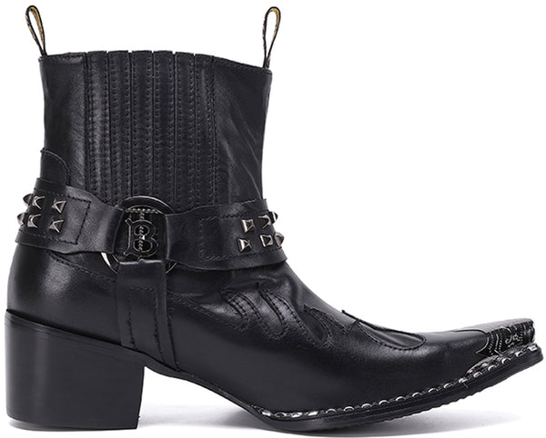 Santimon Men's Fashion High Top Western Boots