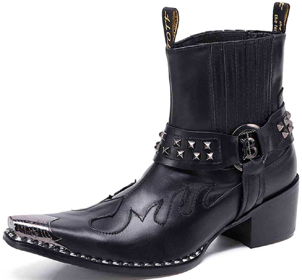 santimon Men's Fashion High Top Western Boots