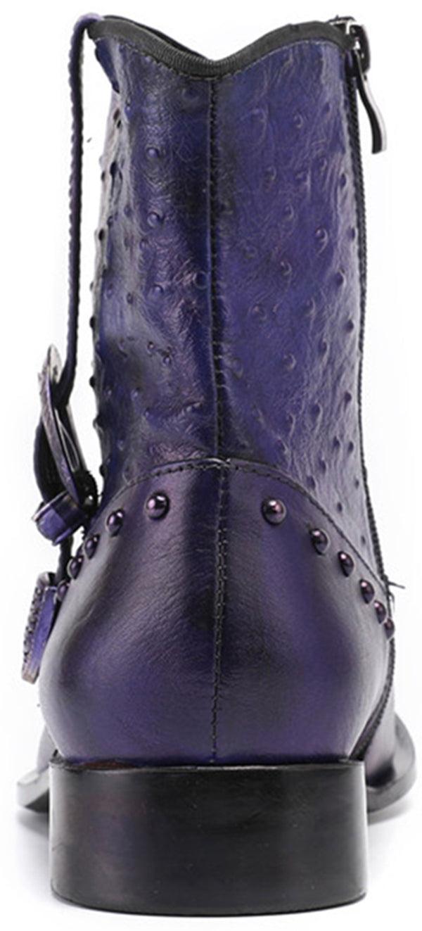 Santimon Men's Fashion Lion High Top Western Boots