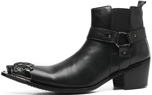 Santimon Men's Fashion Lion Western Boots