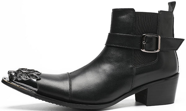 Santimon Men's Fashion Lion Western Boots