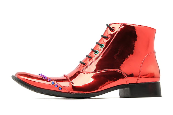 Santimon Men's Fashion Rivets Western Boots