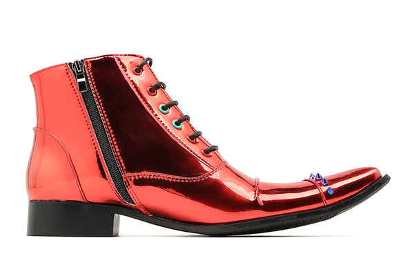 Santimon Men's Fashion Rivets Western Boots