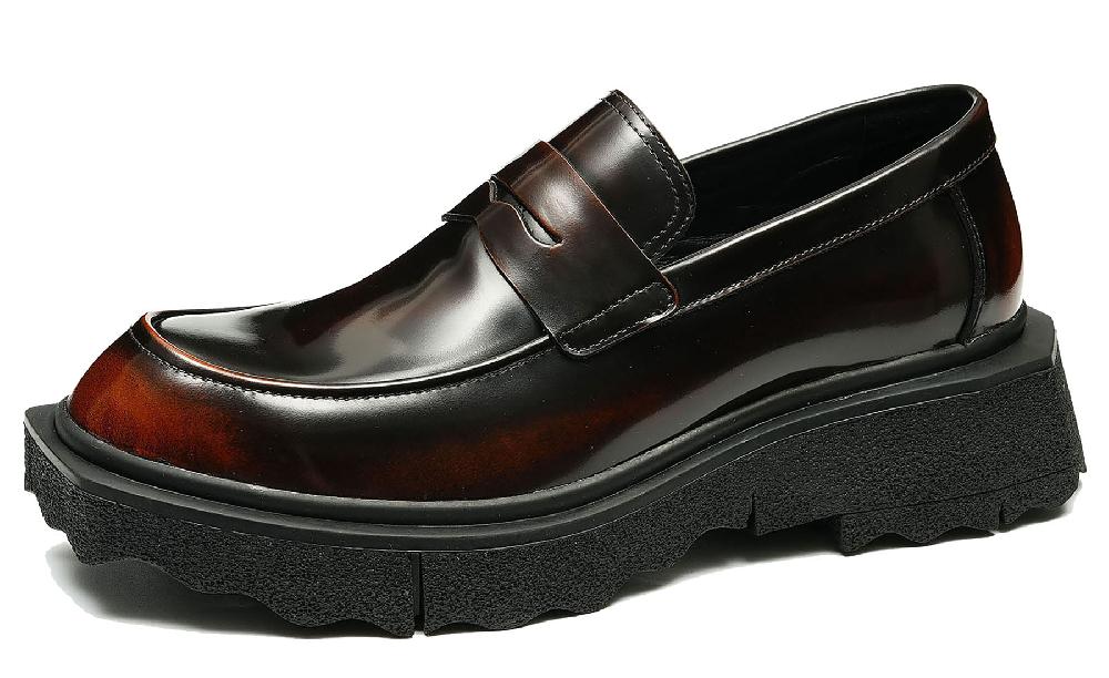 santimon Men's Fashion Thick Sole Penny Loafers