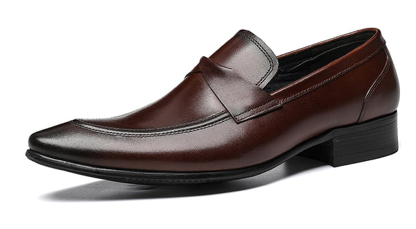 Santimon Men's Fashion Tuxedo Penny Loafers