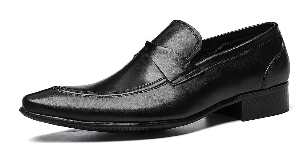 santimon Men's Fashion Tuxedo Penny Loafers