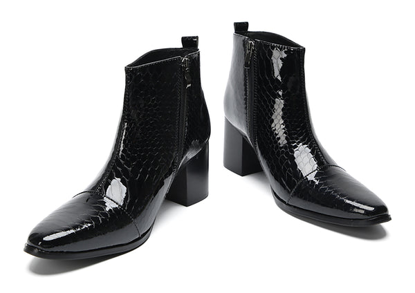 Santimon Men's Fashion Western Hight Top Boots