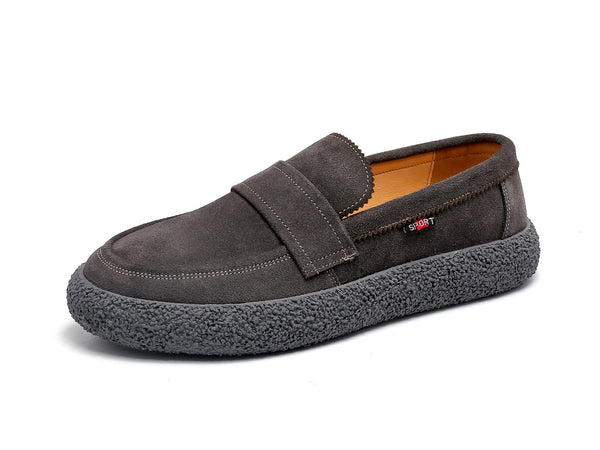 Santimon Men's Flat Suede Loafers