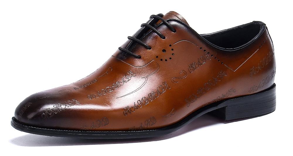 santimon Men's Formal Fashion Leather Oxfords