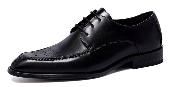 Santimon Men's Formal Leather Brogue Derby