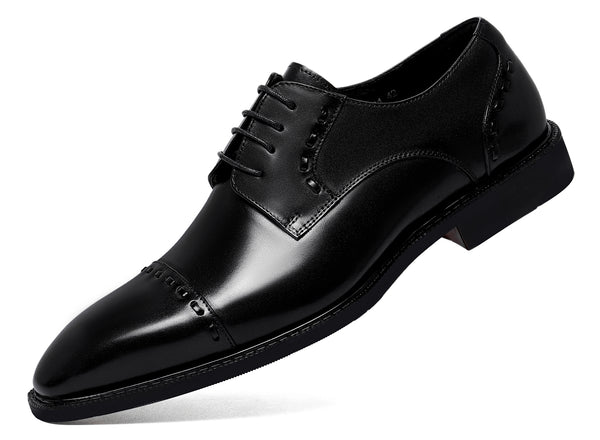 Santimon Men's Formal Leather Derby