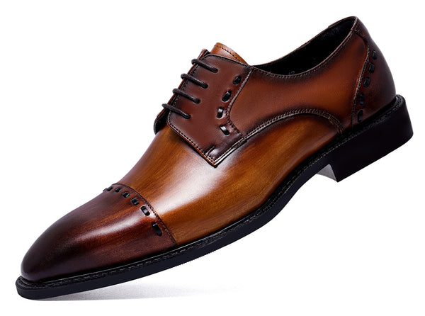 Santimon Men's Formal Leather Derby