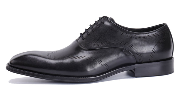 Santimon Men's Formal Plain Toe Leather Oxfords