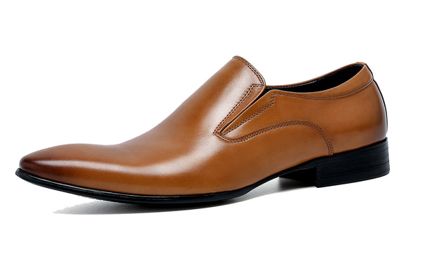 Santimon Men's Formal Slip On Leather Loafers