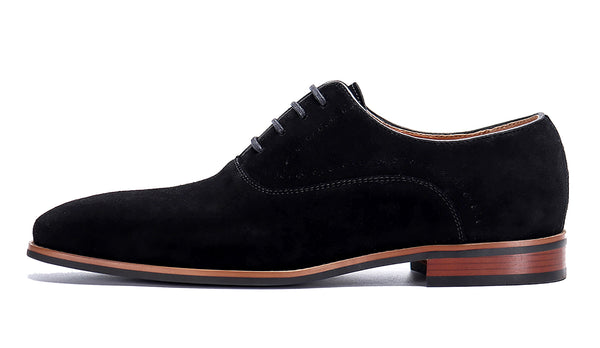 Santimon Men's Formal Suede Leather Oxfords