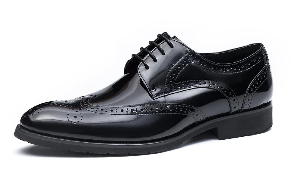 santimon Men's Genuine Leather Brogues Derby