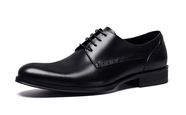 Santimon Men's Genuine Leather Derby Formal Shoes