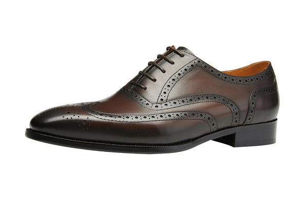 Santimon Men's Genuine Leather Oxford Formal Shoes