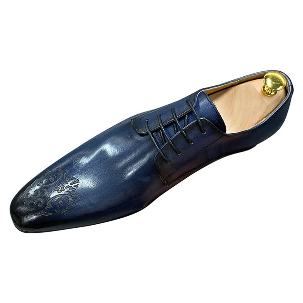 Santimon Men's Handmade Dress Brogues Derby