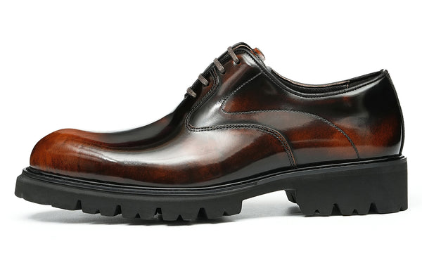 Santimon Men's Handmade Dress Pionted Toe Oxfords