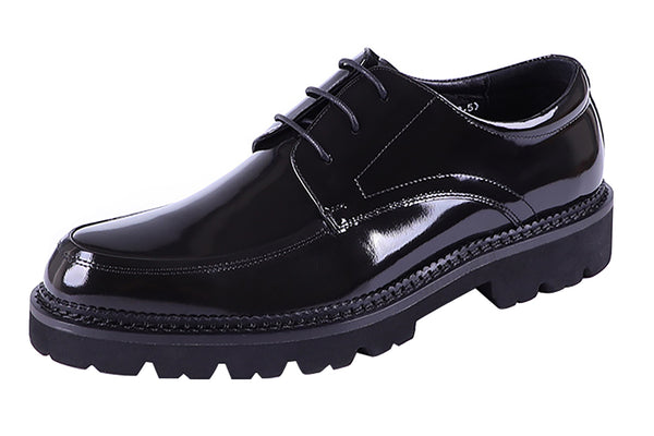 Santimon Men's Handmade Dress Plain Toe Derby