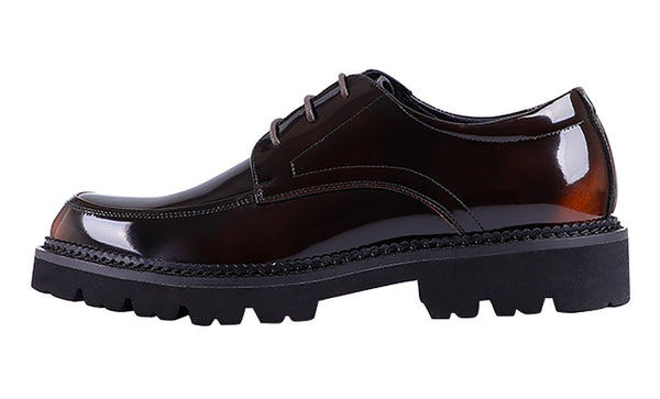 Santimon Men's Handmade Dress Plain Toe Derby