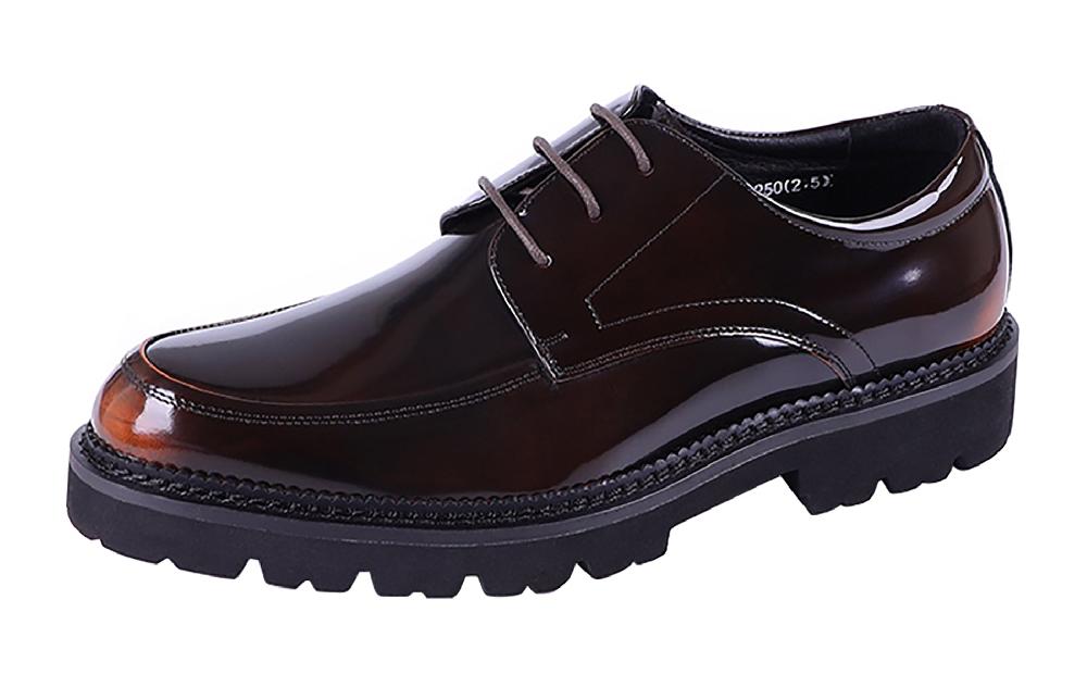 santimon Men's Handmade Dress Plain Toe Derby