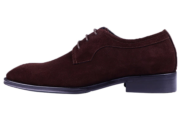 Santimon Men's Handmade Dress Suede Derby