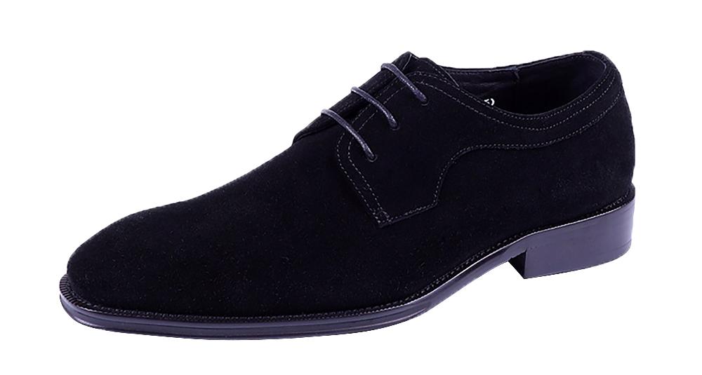 santimon Men's Handmade Dress Suede Derby