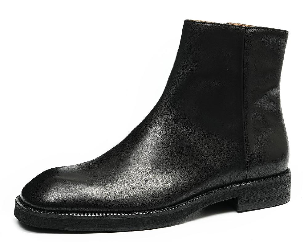 santimon Men's Handmade Dress Zipper Chelsea Boots