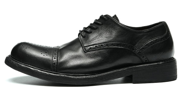 Santimon Men's Handmade Formal Dress Brogues Derby