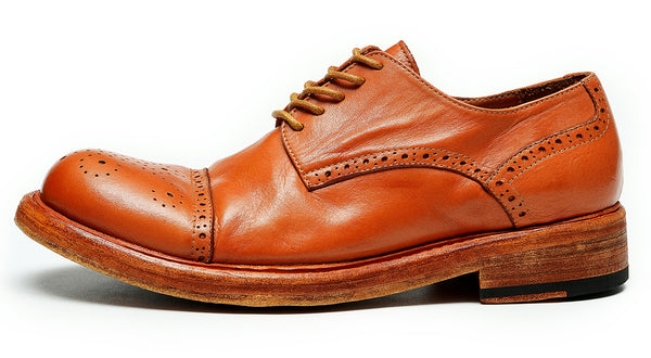 Santimon Men's Handmade Formal Dress Brogues Derby