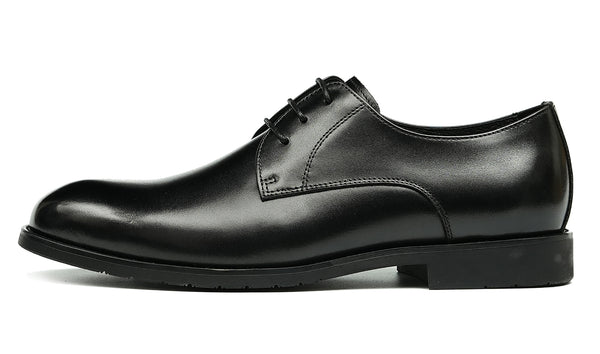 Santimon Men's Handmade Formal Plain Toe Derby