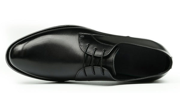 Santimon Men's Handmade Formal Plain Toe Derby