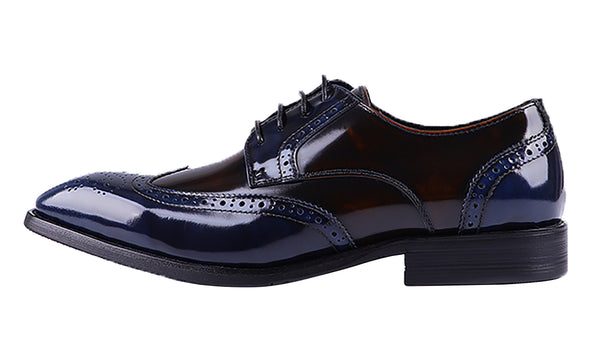 Santimon Men's Handmade Wingtips Brogues Derby