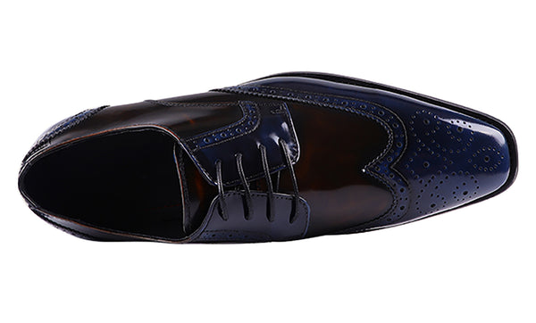 Santimon Men's Handmade Wingtips Brogues Derby