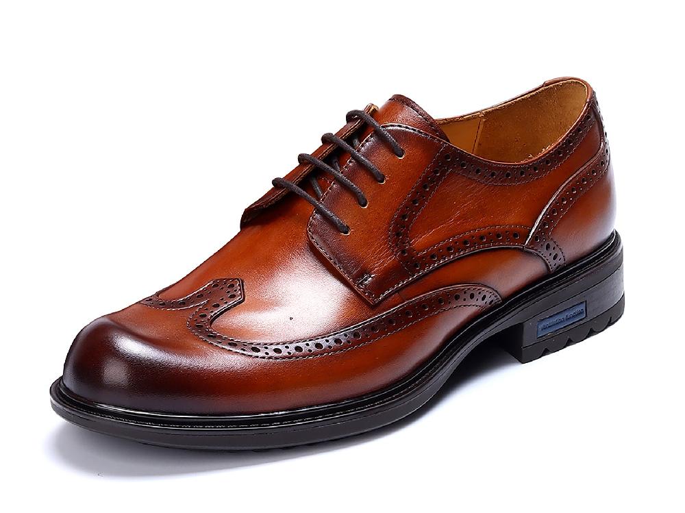 santimon Men's Lace-up Brogues Classic Derby