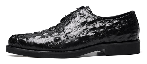 Santimon Men's Lace-up Leather Derby Comfort Shoes