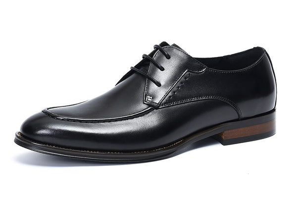 Santimon Men's Lace-up Wingtip Leather Derby