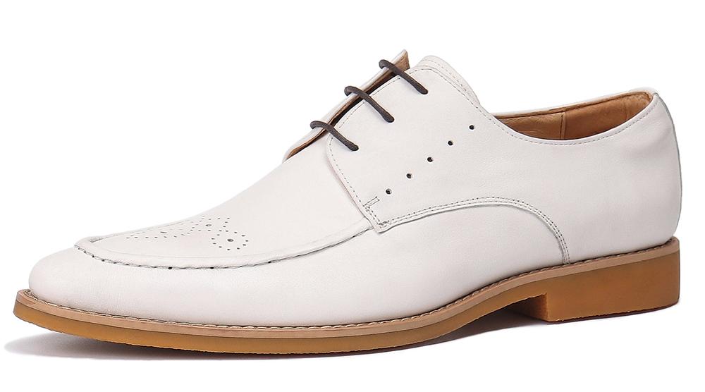 santimon Men's Leather Brogue Formal Derby