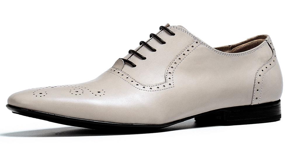 santimon Men's Leather Brogue Formal Oxford