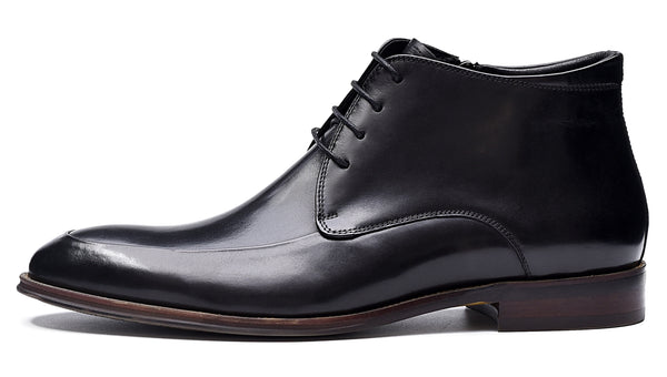 Santimon Men's Leather Casual Dress Boots