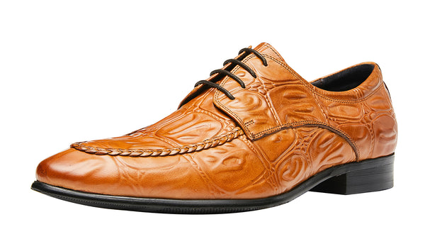 Santimon Men's Leather Derby Comfort Shoes